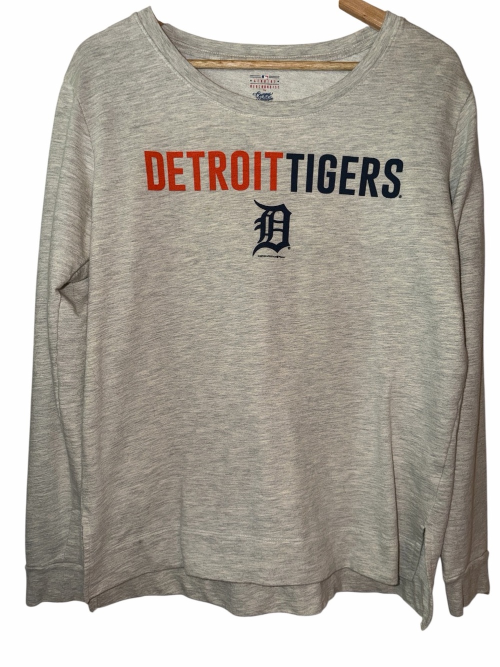 Detroit Tigers MLB Long Sleeve Shirt Women’s Medium Streetwear Athleisure Luxe